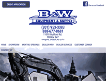 Tablet Screenshot of bwequipment.com